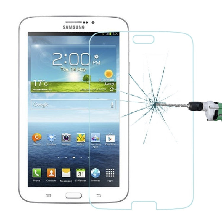 0.4mm 9H+ Surface Hardness 2.5D Tempered Glass Film for Galaxy Tab 3 7.0 / T210 / T211 / T215
