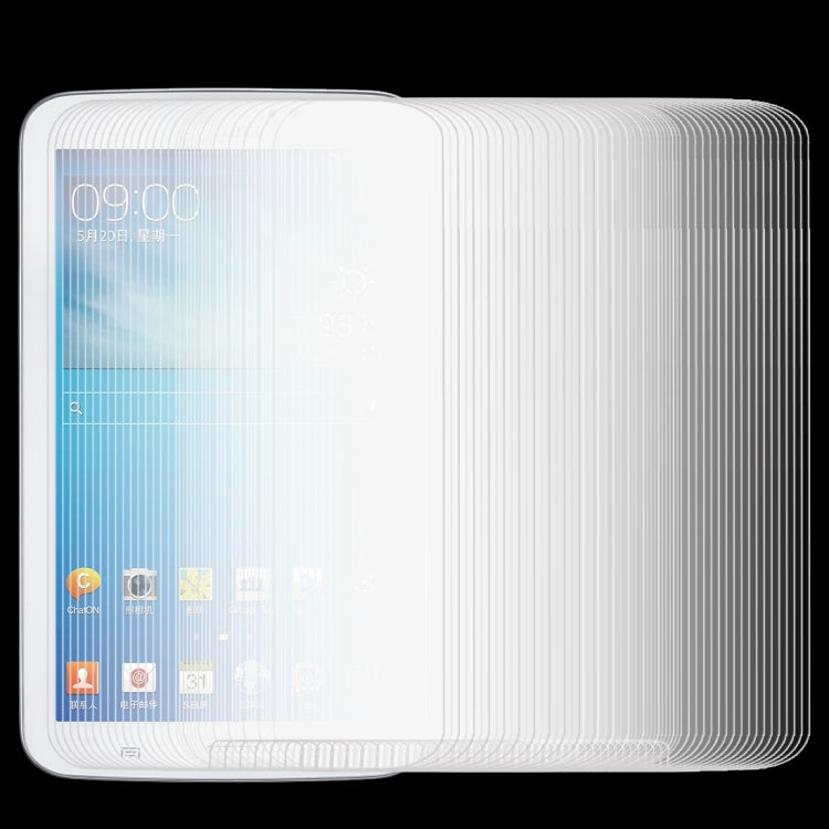100 PCS 0.4mm 9H+ Surface Hardness 2.5D Tempered Glass Film for Galaxy Tab 3 7.0 / T210 / T211 / T215