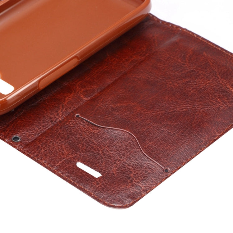 Flower Cloth Leather Case with Holder and Card Slots for Galaxy Ace 4 / G313F