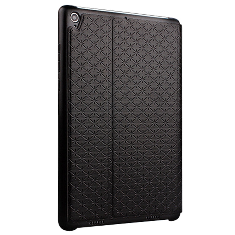 3-folding Rhomb Texture Leather Smart Case with Sleep / Wake-up Function & Holder for Xiaomi Mi Pad