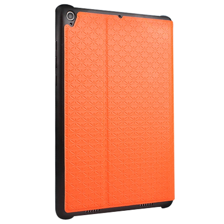 3-folding Rhomb Texture Leather Smart Case with Sleep / Wake-up Function & Holder for Xiaomi Mi Pad