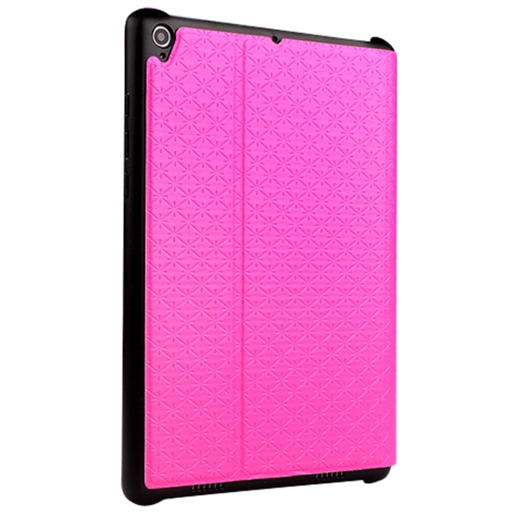 3-folding Rhomb Texture Leather Smart Case with Sleep / Wake-up Function & Holder for Xiaomi Mi Pad