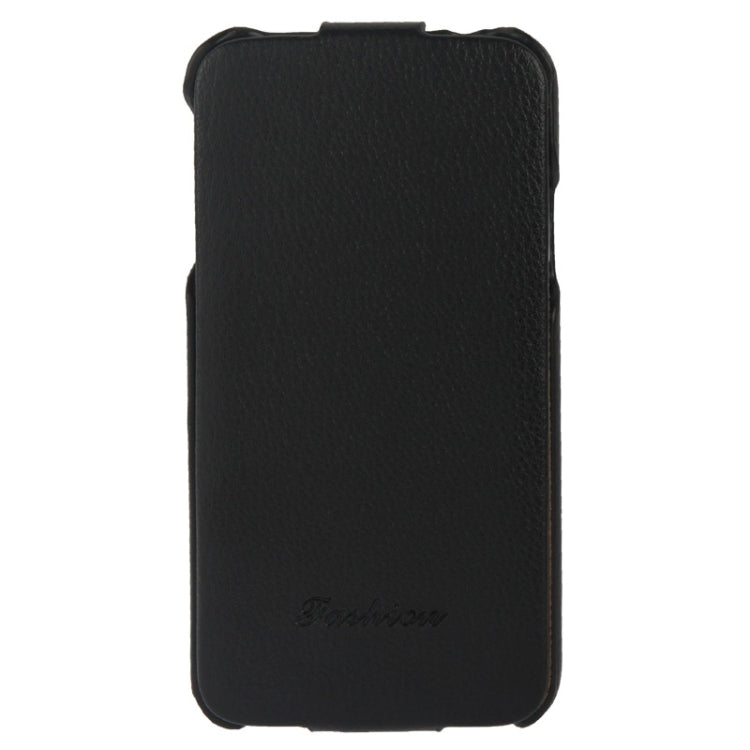 Deluxe Litchi Texture Vertical Flip Genuine Leather Case with Fashion Logo for Galaxy S5 / G900