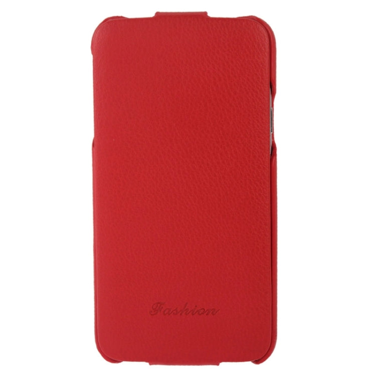 Deluxe Litchi Texture Vertical Flip Genuine Leather Case with Fashion Logo for Galaxy S5 / G900