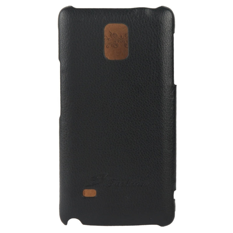 Litchi Texture Horizontal Flip Leather Case with Fashion Logo for Galaxy Note 4 / N910