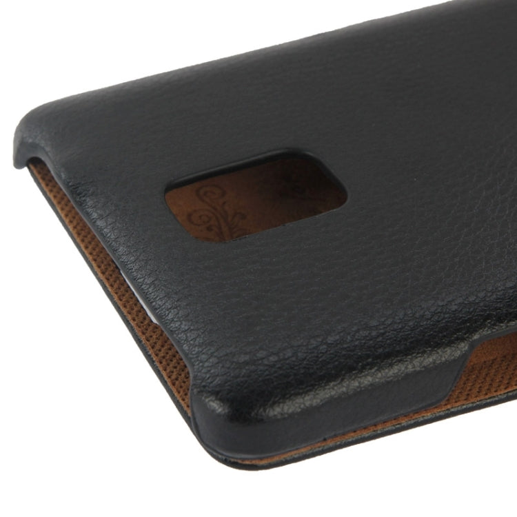 Litchi Texture Horizontal Flip Leather Case with Fashion Logo for Galaxy Note 4 / N910