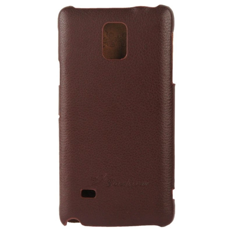 Litchi Texture Horizontal Flip Leather Case with Fashion Logo for Galaxy Note 4 / N910