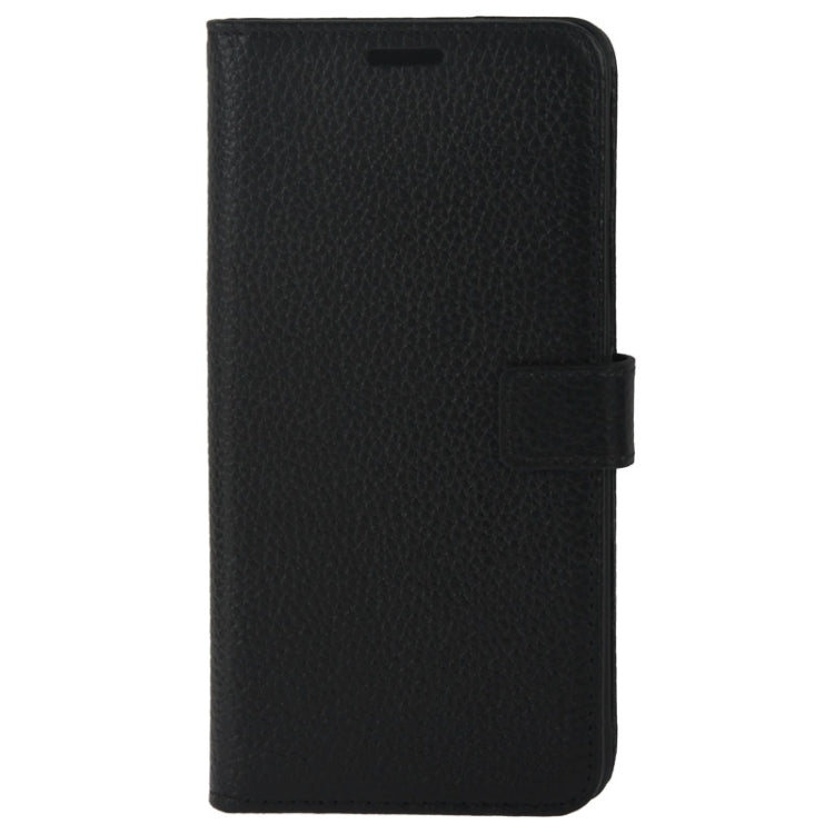 Litchi Texture Magnetic Button Flip Leather Case with Holder & Card Slots & Wallet for Galaxy Note 4 / N910