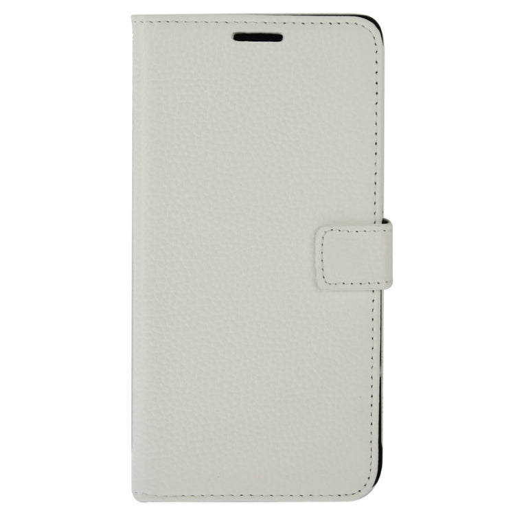 Litchi Texture Magnetic Button Flip Leather Case with Holder & Card Slots & Wallet for Galaxy Note 4 / N910