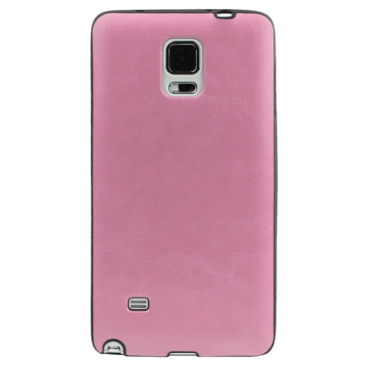 Crazy Horse Texture PU Paste Skin TPU Soft Protective Case for Galaxy Note 4 / N910
