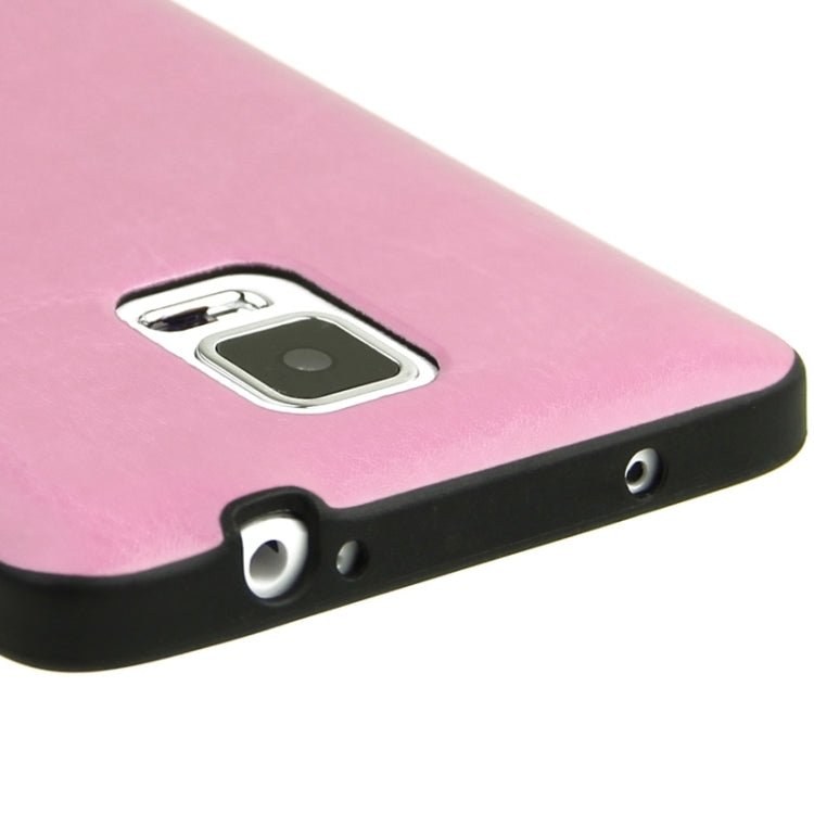 Crazy Horse Texture PU Paste Skin TPU Soft Protective Case for Galaxy Note 4 / N910