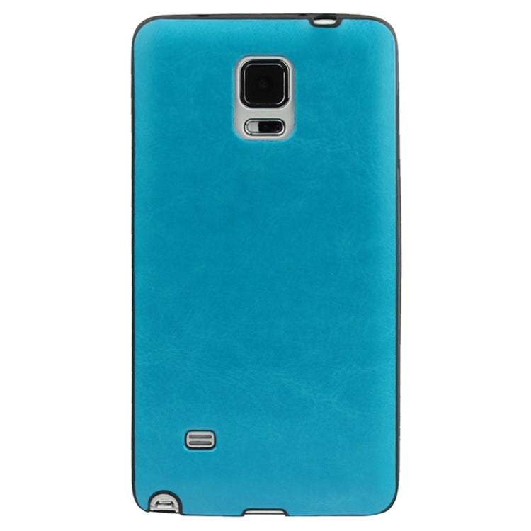 Crazy Horse Texture PU Paste Skin TPU Soft Protective Case for Galaxy Note 4 / N910
