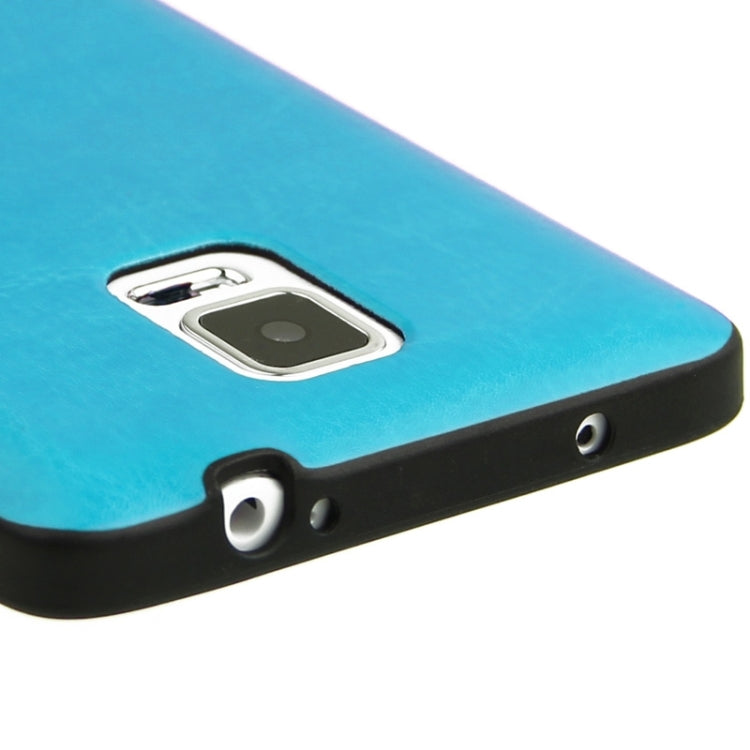 Crazy Horse Texture PU Paste Skin TPU Soft Protective Case for Galaxy Note 4 / N910