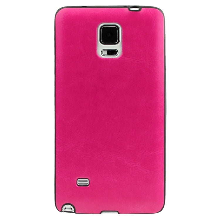 Crazy Horse Texture PU Paste Skin TPU Soft Protective Case for Galaxy Note 4 / N910