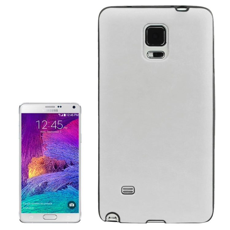 Crazy Horse Texture PU Paste Skin TPU Soft Protective Case for Galaxy Note 4 / N910