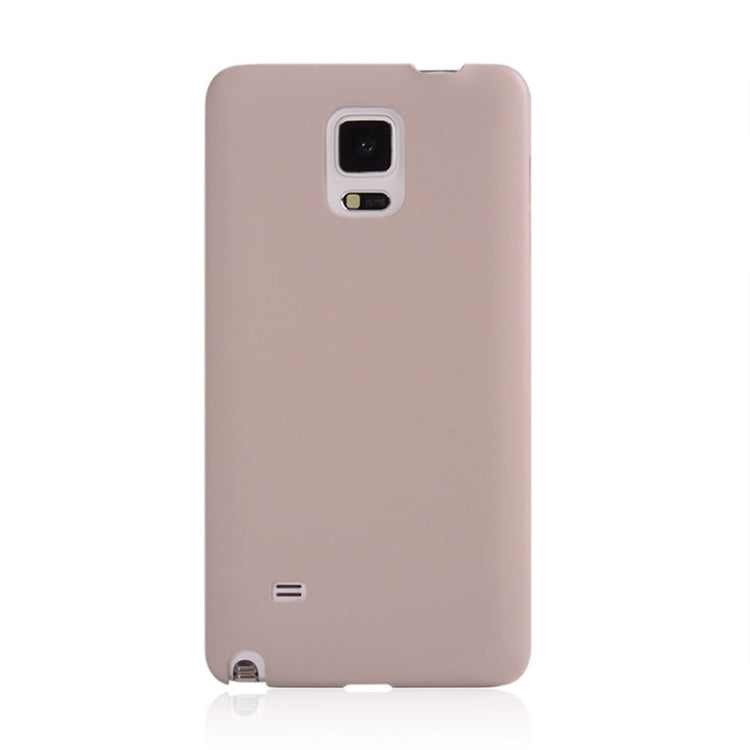 Ultrathin PU Leather Back Cover Protective Case for Galaxy Note 4 / N910(Beige)