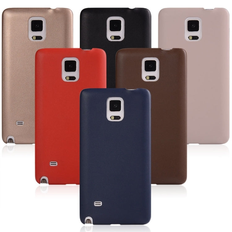 Ultrathin PU Leather Back Cover Protective Case for Galaxy Note 4 / N910(Beige)