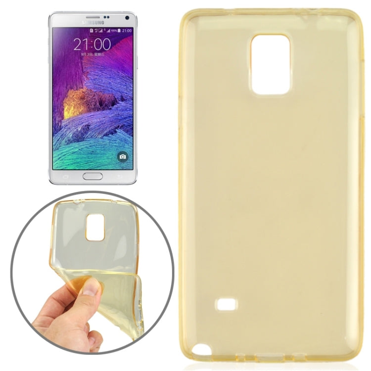 Ultrathin Smooth Surface Anti-skid TPU Case for Galaxy Note 4 / N910