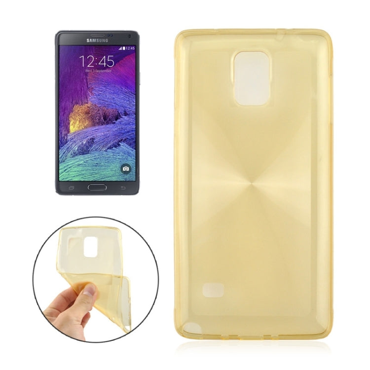 0.3mm Ultrathin CD Texture TPU Protective Transparent Case for Galaxy Note 4 / N910