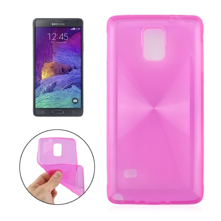 0.3mm Ultrathin CD Texture TPU Protective Transparent Case for Galaxy Note 4 / N910