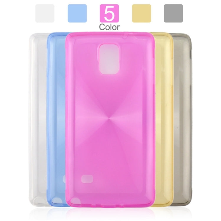 0.3mm Ultrathin CD Texture TPU Protective Transparent Case for Galaxy Note 4 / N910