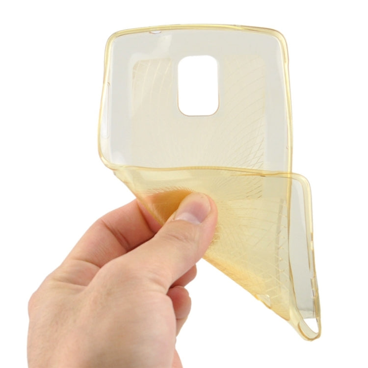 0.3mm Ultrathin Eye of Sun Grain Transparent TPU Case for Galaxy Note 4 / N910