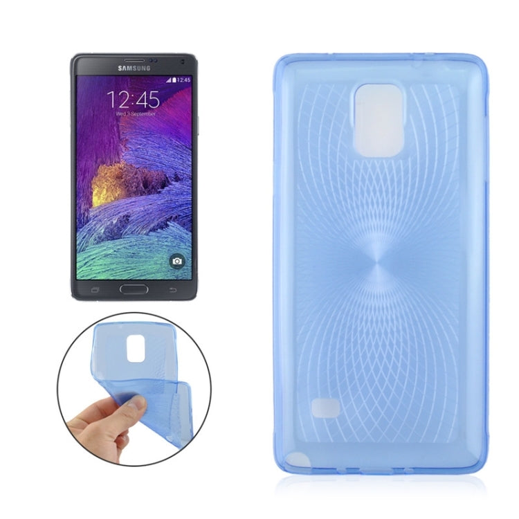 0.3mm Ultrathin Eye of Sun Grain Transparent TPU Case for Galaxy Note 4 / N910