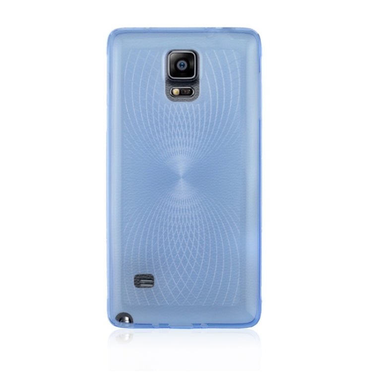 0.3mm Ultrathin Eye of Sun Grain Transparent TPU Case for Galaxy Note 4 / N910