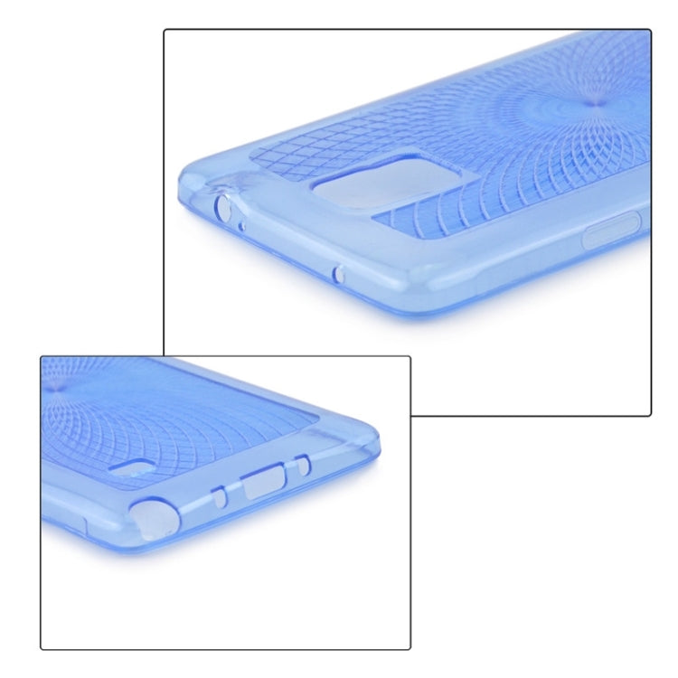 0.3mm Ultrathin Eye of Sun Grain Transparent TPU Case for Galaxy Note 4 / N910