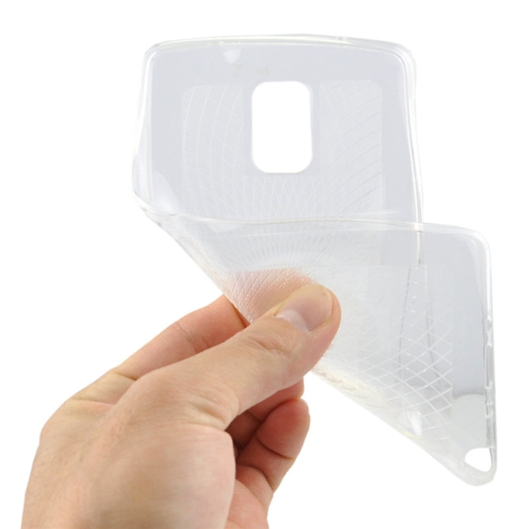 0.3mm Ultrathin Eye of Sun Grain Transparent TPU Case for Galaxy Note 4 / N910