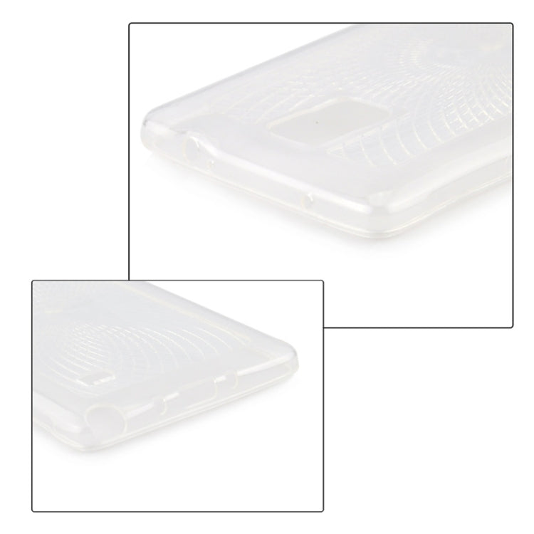 0.3mm Ultrathin Eye of Sun Grain Transparent TPU Case for Galaxy Note 4 / N910