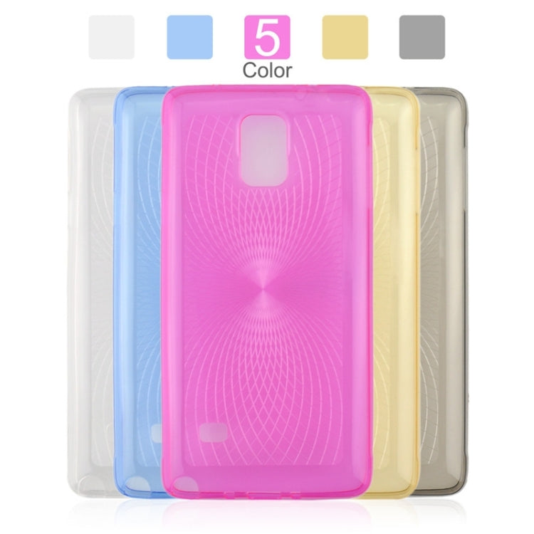 0.3mm Ultrathin Eye of Sun Grain Transparent TPU Case for Galaxy Note 4 / N910