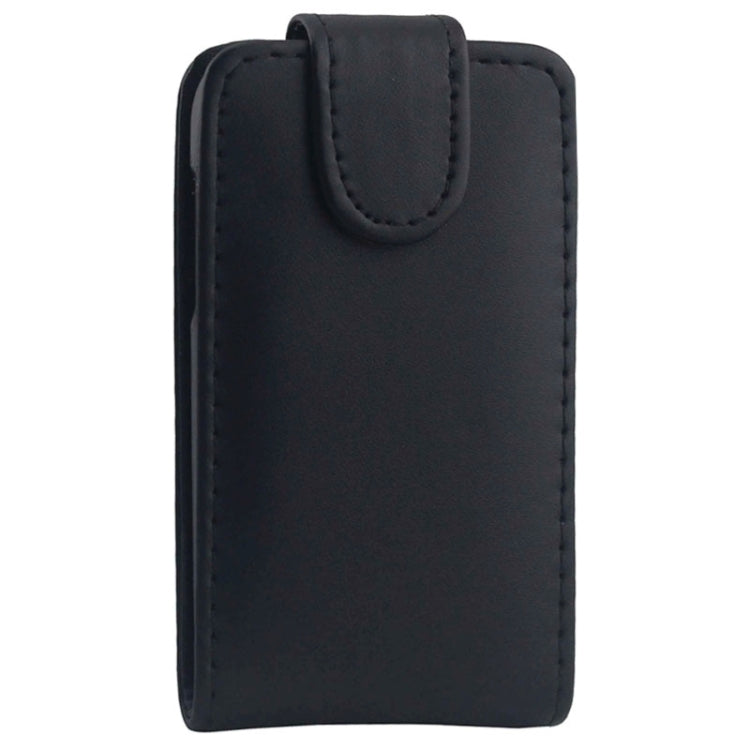 Vertical Flip Magnetic Button Leather Case for Galaxy Pocket 2 / G110H(Black)