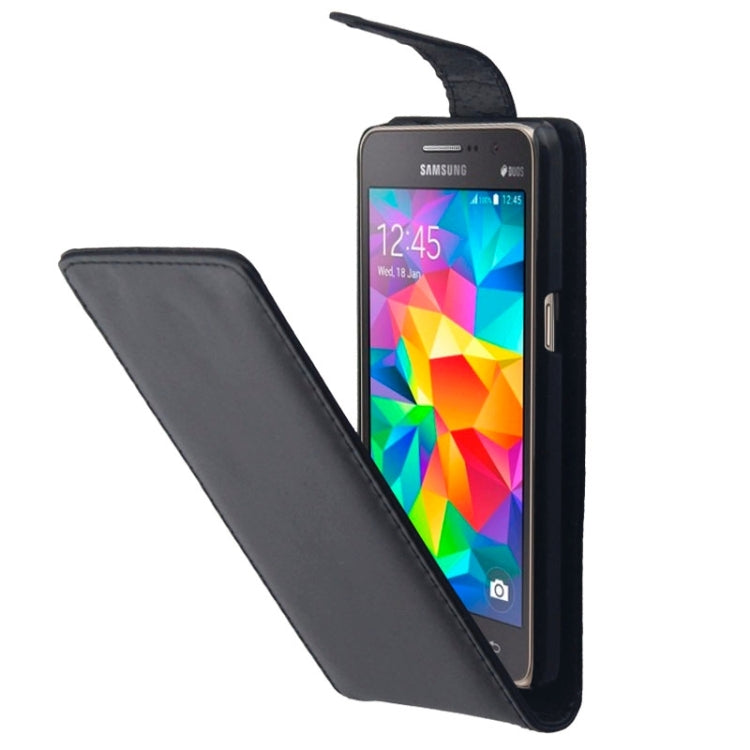 Vertical Flip Magnetic Button Leather Case for Galaxy Grand Prime / G530 / G5308W