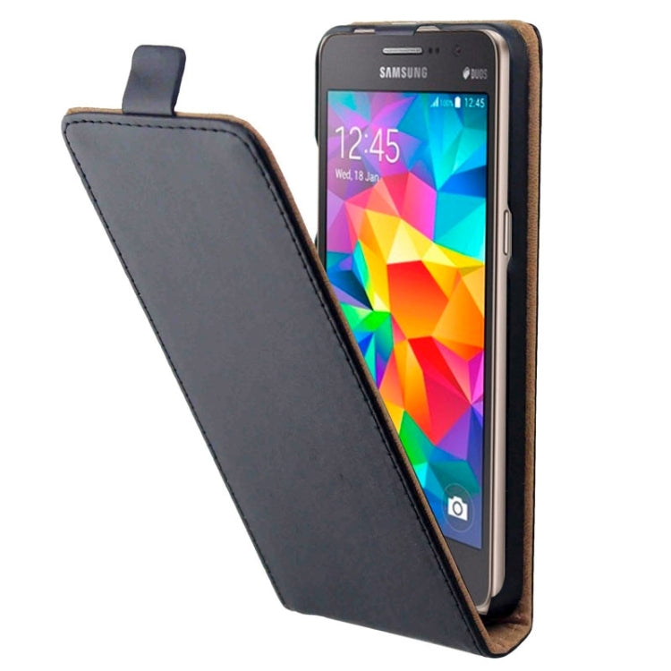 Vertical Flip Leather Case for Galaxy Grand Prime / G530 / G5308W(Black)