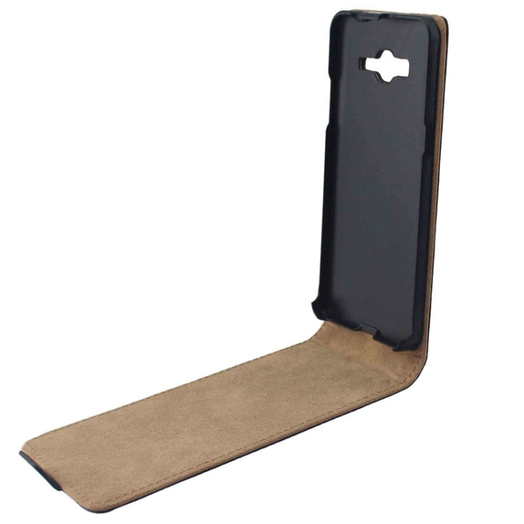 Vertical Flip Leather Case for Galaxy Grand Prime / G530 / G5308W(Black)