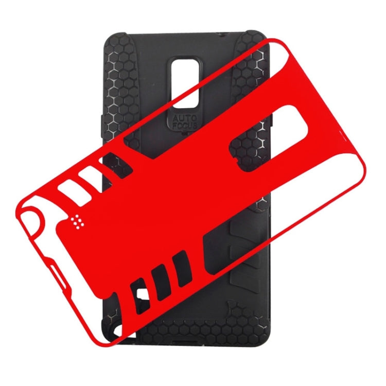 2-color PC + Silicone Combination Case for Galaxy Note 4 / N910
