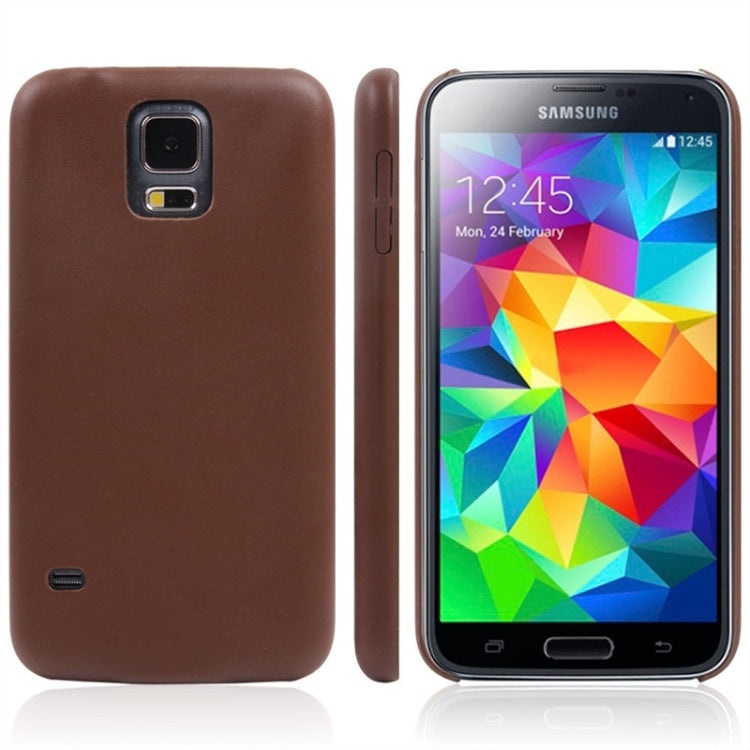 Ultrathin Leather Back Cover Protective Case for Galaxy S5 / G900