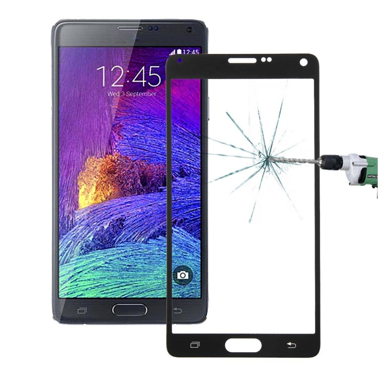 0.3mm Silk-screen Explosion-proof Full Screen Tempered Glass Film for Galaxy Note 4