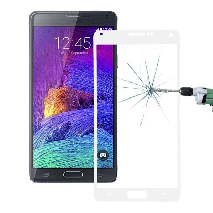 0.3mm Silk-screen Explosion-proof Full Screen Tempered Glass Film for Galaxy Note 4