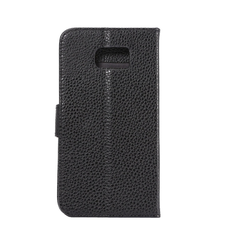 For Galaxy S6 Litchi Texture Leather Case with Holder & Card Slots & Wallet