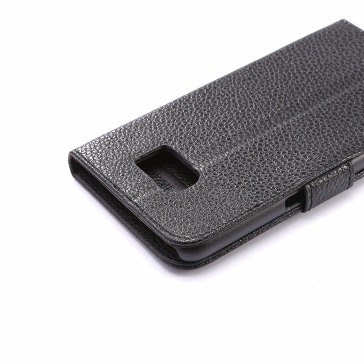 For Galaxy S6 Litchi Texture Leather Case with Holder & Card Slots & Wallet