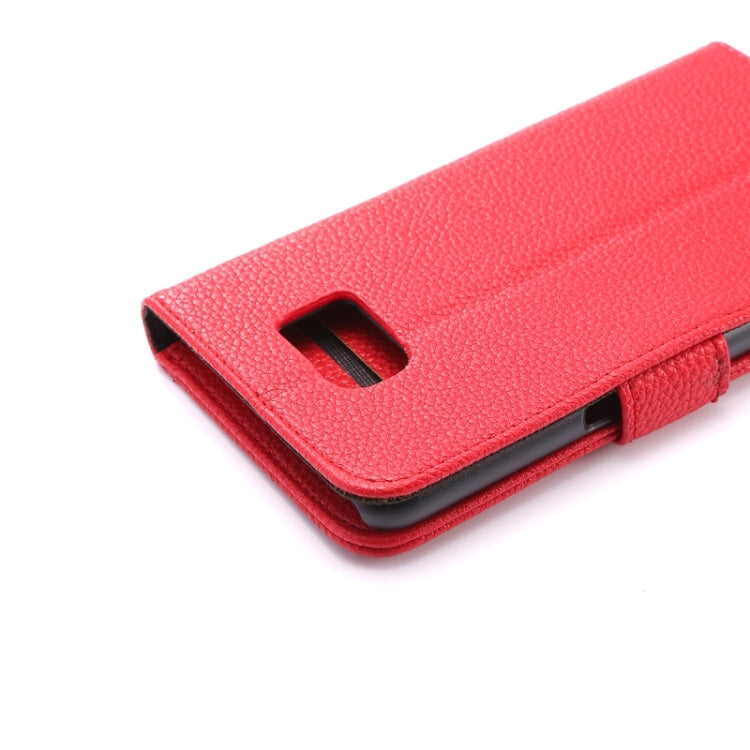 For Galaxy S6 Litchi Texture Leather Case with Holder & Card Slots & Wallet