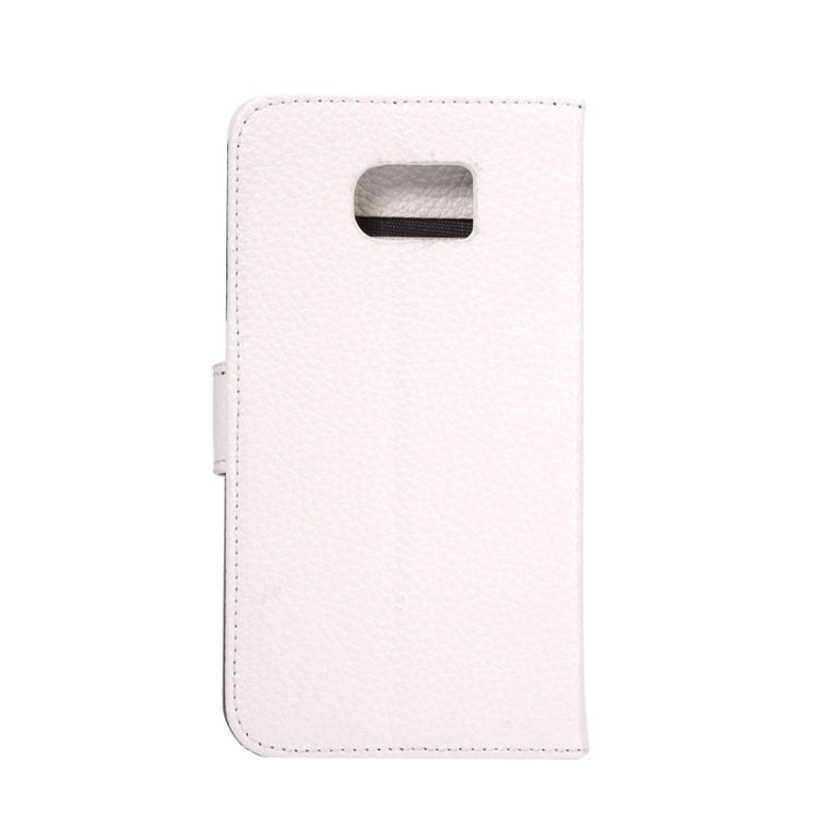 For Galaxy S6 Litchi Texture Leather Case with Holder & Card Slots & Wallet