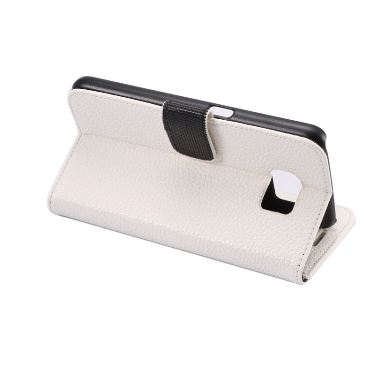 For Galaxy S6 Litchi Texture Leather Case with Holder & Card Slots & Wallet