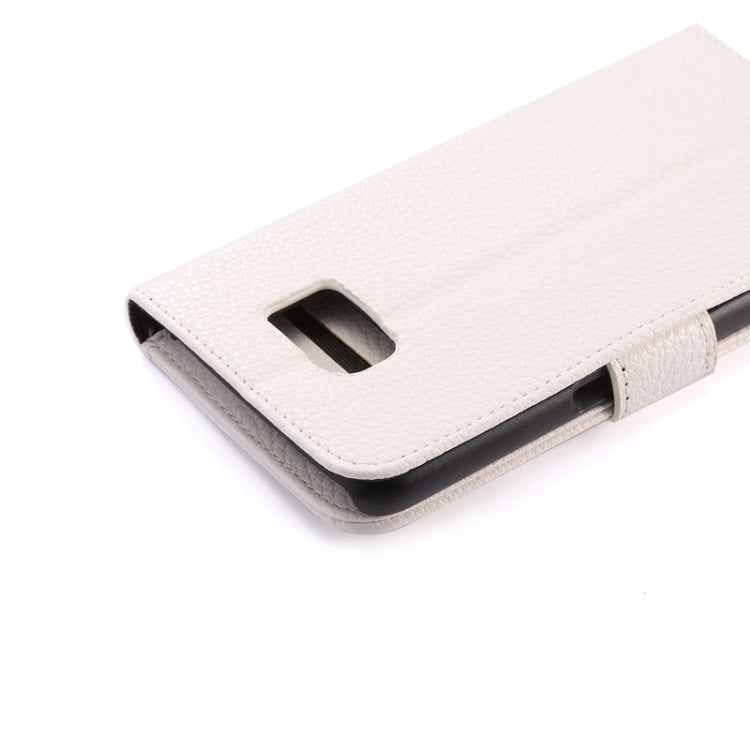 For Galaxy S6 Litchi Texture Leather Case with Holder & Card Slots & Wallet