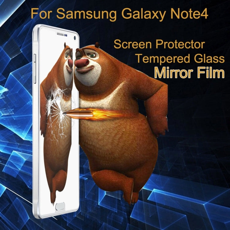 0.3mm 2.5D Explosion-proof Mirror Screen Tempered Glass Film for Galaxy Note 4 / N910