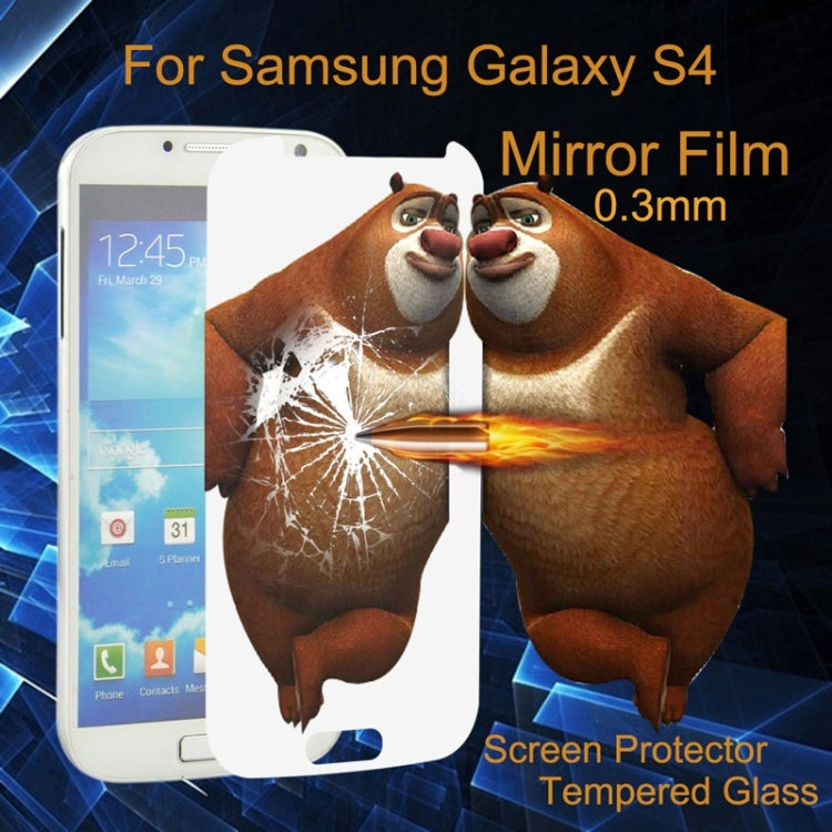 0.3mm 2.5D Explosion-proof Mirror Screen Tempered Glass Film for Galaxy S IV / i9500