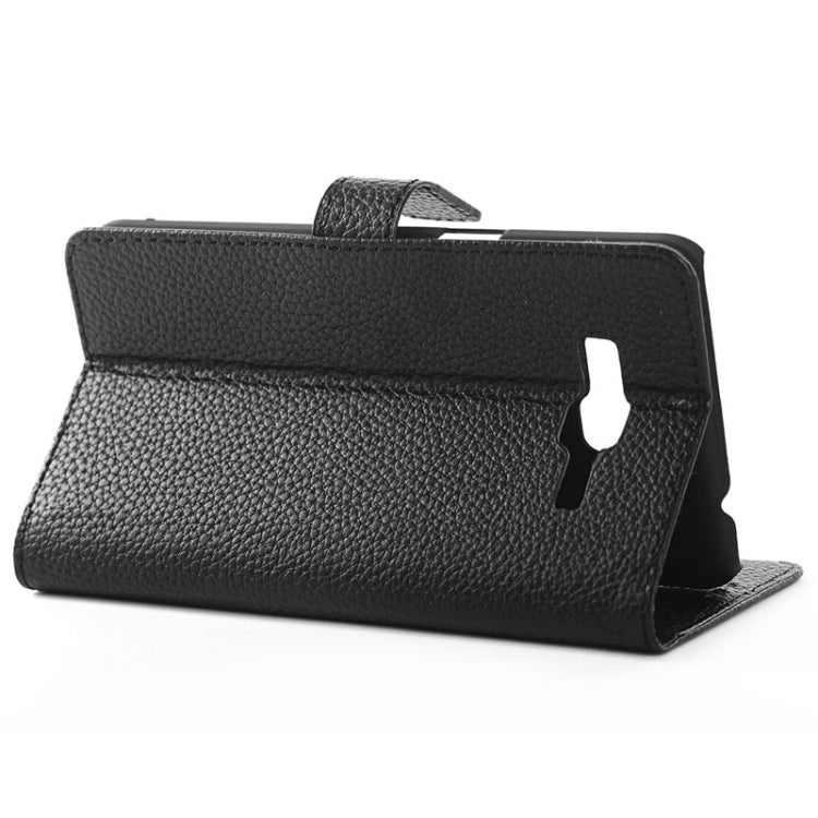 Litchi Texture Horizontal Flip Magnetic Buckle Leather Case with Card Slots & Wallet & Holder for Galaxy Grand Prime / G530F