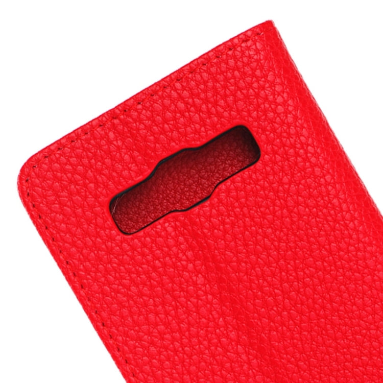 Litchi Texture Horizontal Flip Magnetic Buckle Leather Case with Card Slots & Wallet & Holder for Galaxy Grand Prime / G530F